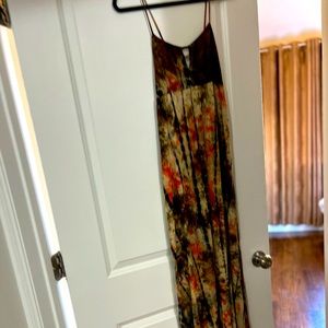 Tye dye maxi dress size medium
